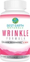 Beste Earth Naturals Wrinkle Formula med Hyaluronsyre, Niacinamide, Multi vitamin, kollagen for kvinner eller menn - Hudvitaminer Supplement -30 dagers forsyning (30 kapsler)