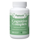 Mønster velvære Kognitivt Complex Supplement – Støtter hukommelse, fokus, mental klarhet og hjernehelse – Lions man, Bacopa, B-vitaminer – 60 vegetariske kapsler