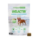 Nutramax Welactin Omega 3 Fiskeolje for hunder, hud og coat Helse Supplement, pluss immun og generelle helse, Premium Omega 3 fettsyrer, Multivitamin for hunder, myk Chews, 60 greve