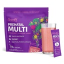 Root'd Prenatal Multivitamin pulver med 3X elektrolytter - 25 vitaminer og mineraler, folat, jern, vitamin D3, 7 Supermat og probiotika, sukkerfrie vitaminer og Hydration ® 24 vitamin drikkmiks pakker