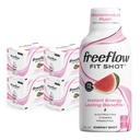 Freeflow Fit Energy Shots, Vannmelon Rush, Naturlig Koffein Boost med L-theanine, Ginseng, Vitaminer, Prebiotika, Electrolytes (24 greve, 2oz Shots)
