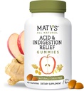 Matys Acid & Indiestion Relief Gummies, Safe Antasid for anledninger syre Reflux & hjertebrann i voksne og barn 4 år gammel +, lav sukker, Glutenfri, Vegan gummy laget med Apple Cider vinegar, 40 count