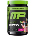 MusclePharm Select Amino's EAA + BCAA, Post trening essensielle aminosyrer pulver, pre trening energi supplement for menn og kvinner med grened kjede aminosyrer, 30 serveringer (Sour Candy)