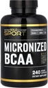 California Gold Ernæring Sport, Mikronisert BCAA, grened kjede Aminosyrer, 240 Veggie kapsler