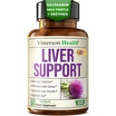 Liver Support med Artichoke Extract, Enzymer, Silymarin 50% Melke Thistle, Dandelion Root, Lipase & Protease, Solarplast® Antioksidanter - støtter Detox, Digestion & Energi. 60 kapsler, 20 dagers levering