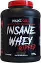 Insane Labz Insane Whey Ripped, Lean Muscle Building Protein med L-karnitin og CLA oljepulver, 5lbs 60 serveringer, sjokolade