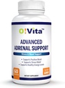 Avansert adrenal støtte med Ashwagandha, Panax Ginseng, støtter Adrenal Gland Health 2-måneders forsyning (60 ikke-GMO kapsler)