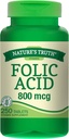 Naturens sannhet Folinsyre 800 Mcg 250 tabs, 250 greve (Pack of 3)