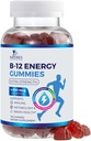 B-12 Vitamin Energi Gummies 4500mcg - Ekstra styrke B12 Gummy Chewables for energimetabolisme og immun støtte - Kosttilskudd for kvinner, menn, & barn - Ikke-GMO, Vegan, Berry Flavor - 120 greve