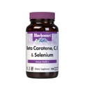 BlueBonnet Beta Carotene C og E Plus Selenium Vegetariske kapsler, 120 greve, hvit