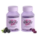 Lemme Debloat - Digestive & Gut Helse Gummies med 2 klinisk studerte probiotika og prebiotika, Vegetarisk, Glutenfri, Ikke GMO, BlackBerry Flavor (60 Count) (Pack of 2)