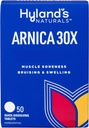 Hyland Arnica Montana 30x Tabletter, naturlig relief av Bruises, hevelse og muskelsorg, rask oppløsning tabletter (pakke på 1, 50 grev totalt)
