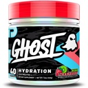 GHOST Hydration, Kiwi Strawberry, 40 Serv, Electrolyte Powder - Drikkeblanding Supplement med magnesium, Kalium, Kalsium, vitamin C & Taurin for energi og utholdenhet - Vegan, fri for soya, sukker og gluten