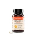 NatureWise Vitamin E 400 IU Softgels (180mg DL-Alpha) - Dairy, Gluten og Soja Gratis, Ikke-GMO Antioksidant Kosttilskudd for hud, hjerte, øye og immun helsestøtte - 2-måneders Supply, 60 greve