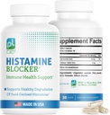 DAO Supplements Histamine Blocker - Avansert DAO Enzyme Formula og vitamin C for Histamin Digest & Intolerance Support - Diamine Oxidase DAO Supplement, 30 Kapsler