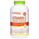 NutriBiotic - Vitamin C 1000 Mg Kapsler, 500 greve | Essential Immune, Antioksidant og kollagen Support Supplement | Farmasøytisk Grade L-Ascorbinsyre, 1000 Mg Per Serving | Gluten & GMO Gratis