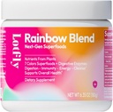 Superfood Rainbow Blend pulver, 7-farge Plante & Botaniske ekstrakter med 44 Næringsstoffer for Gut Helse, Digestion, Immunitet & Antioksidant Støtte, Digestive Enzymer & Prebiotika, 6.35 Oz