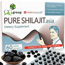 Naturlig ren Shilajit tabletter Analog Raw Resin Mumiyo tørrdråper 60 tabletter - 200 mg 100% Himalaya Supplement med 85+ Spor Mineraler for energi og metabolisme, immunstøtte - ideell for menn og kvinner