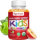 Organiske barn Apple Cider Vinegar Gummies ved å føle store vitaminer | Rik på Digestive Enzymer og naturlige antioksidanter for Gut Helse | Kids Gummy støtter sunn næringsstoffer absorpsjon | 60 dagers forsyning