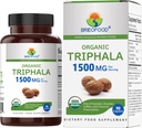Brieofood Økologisk Triphala 1500mg, 45 Serveringer, Vegetarisk, Glutenfri, 90 Vegetariske tabletter