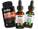 Candi Cleanse & Oregano oljedråper - Økologisk olje av Oregano dråper flytende & svart Walnut Wormwood - Extra styrke overvekstbalanse kompleks, naturlig oral Gut Cleanser Detox Helse Supplement Kapsler