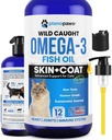 Omega 3 Fiskeolje for katter - Bedre enn lakseolje - Kitten og kattevitaminer og kosttilskudd - Katt Dandruff behandling - flytende fiskolje for kjæledyr - Shedding støtte - Cat Helseforsyninger for alle aldre