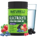 NATURELO Electrolyte pulver, hydrering og mineral drikk blanding, sukker gratis og ikke-GMO Berry Flavor 50 serveringer