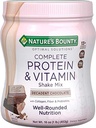 Komplett protein og vitamin riste blanding av naturens Bounty Optimale løsninger, inneholder vitamin C for immun helse, decadent sjokolade flavor, 1 lb