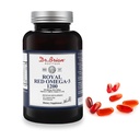 Dr. Brian Royal Rød Omega 3 1200, Fiskeolje Supplement med EPA og DHA Omega3 Fiskeolje Inneholder vitamin D,E Omega-3 Støtte for fysisk helse - 90 Myke geler