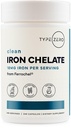 Type Zero Iron Chelate Kapsler (18 MG, 240 CAPS) fra Ferrochel Ferrous Bisglicinate Chelat - Ikke-GMO og Glutenfri