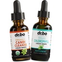 Candi Cleanse & Klorofyll flytende dråper - organiske oregano oljedråper og flytende klorofyll Odor rengjøringsstøtte - naturlig oral Gut Cleanser Detox, intern deodorant, kroppen deodorizing supplement