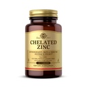 Solgar Chelated Sink, 100 Tabletter - Sink for sunn hud - støtter cellevekst og DNA-formasjon - Ekserts Antioksidant aktivitet - støtter et sunt immunsystem - Ikke GMO, Glutenfri - 100 Services
