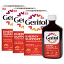 Geritol flytende vitamin og jerntilskudd, energi støtte, inneholder høy potens B-vitaminer og jern, Pleasant Tasting, lett å svelge, Ingen kunstige søtstoffer, ikke-GMO, 12 Oz, 3 pakke