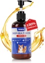 Wellix Omega 3 Fiskeolje for hunder, bedre enn lakseolje for hunder, hunde Fish Oil Supplement, Kjæledyr Hud og Coat Supplement, fremmer hjerte, felles og immun helse, EPA & DHA