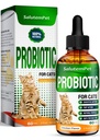 Probiotika for katter for digestiv støtte – Cat Probiotika for innendørs katter Hjelp med kolikk, oppsett mage, diarrea, gass og bloating – Prebiotika + Pleasant Chicken Flavor Innen Inside 2 Oz