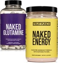 NAKED Vegansk Energiizing Muskel Recovery Bundle Fruit Punch Energi og 240 L-Glutamine kapsler, 1000 mg