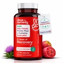 En dose av Recovery |Liver Detox | laget i USA | USDA |  Hydration støtte for bedre morgengjenvinning asiatisk flush | Dihydromyricetin DHM, Quercetin, vitamin B, Melke Thistle, Prickly Pear, | (45 piller)