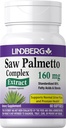 Lindberg Saw Palmetto ekstrakt | 160 mg | 60 Softgels | for menn og kvinner | Standardisert Supplement | Ikke-GMO og Glutenfri