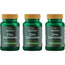 Swanson Zinc Carnosin (PepZin GI) - Naturlig kosttilskudd for å fremme gastrisk helse og digestiv støtte - støtter mikrobiell balanse i magen - (60 kapsler) (3 pakke)