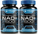 WELLNESS LABSRX NAD Supplement, 1500 mg - Liposomal NAD+ Supplement med Resveratrol, NAD Plus Boosting - Støtte Cellular Health, Stamina og sunn aldring - Ultra styrke Kapsler, USA laget - 2 Pakke