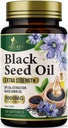 Svart Seed Oil Softgels 1000mg - Premium Nigela Sativa Black frø, ren naturlig svart cumin frøolje og antioksidant for hud og immunstøtte - ikke GMO, flaske i USA Supplement - 120 Softgels