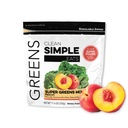 Ren enkel spiser Super Greens pulver, naturlig flavored Grønn pulver med klorella, Spirulina, Superfoods & Prebiotic Fiber, Ingen kunstige ingredienser, Glutenfri, Peachy Greens Flavor, 30 Srvgs