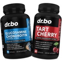 Glucosamine Chondroitin MSM Turmeric & Tart Cherry - Felles helse Supplement Knoe Bone & Joints, rengjøring av uricsyre Flush Antioxidant piller - Felles støtte piller & tart Cherry Extract kapsler