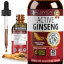 Aktiv Ginseng Korean Red Panax Ginseng med naturlige Ginsenosides - all-Naturlig avansert flytende løsning for 2X Absorpsjon - støtter sunn energi, vitalitet, humør og mer
