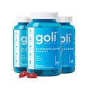 Goli Ashwagandha & Vitamin D Gummy - 180 greve - Blandet Berry, KSM-66, Vegan, Plant Basert, Ikke-GMO, Glutenfri og Gelatin Gratis slappe av. Gjenopprett. Utvind, pakke med 3