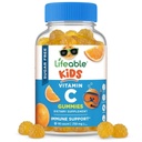 Livbart sukker gratis vitamin C for barn – 250 mg – Great Tasting Natural Flavor Gummy Supplement – Vegetarisk GMO-fri Chewable Vitamin – for immunstøtte – for barn – 90 Gummier