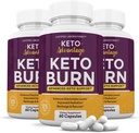 (3 Pack) Keto fordel keto brenne piller 1275MG ny og forbedret formel inneholder Apple Cider Vinegar Extra Jomfru Olive olje pulver grønn te blad 180 kapsler