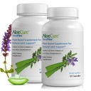 AloeCure VeraFlex Natural Joint Health Supplement med USDA Organic Aloe Vera - Plantebaserte kapsler for å støtte felles komfort, mobilitet og fleksibilitet - 60 Kapsler x 2 Btls