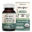 Organisk polysorbat boulardii - 10 milliarder CFU - klinisk validert CNCM I-1079 Probiotic Strain - Gut, digestion og sunn Bowell Support - Første organiske form av S. Boulardii Probiotika - 60 Tell