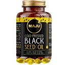Maju Superfoods Black Seed Oil Capsules, Sterk kald presset, 2% Thymoquinon, 100% tyrkisk svart cumin Nigella Sativa frøolje, organisk BSO, flytende svartfrø, 120 greve, 500 mg per kapsel
